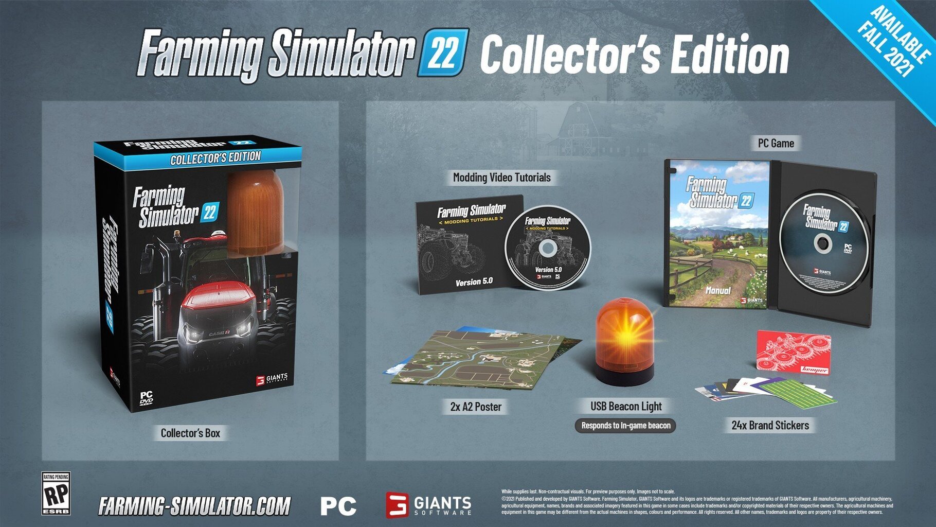 Farming Simulator 22 Collector's Edition PC cena un informācija | Datorspēles | 220.lv