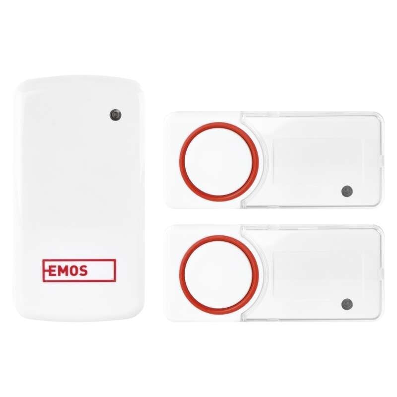 Durvju zvans EMOS P5750.2T-baterijas nav nepieciešamas cena un informācija | Durvju zvani, actiņas | 220.lv