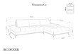 Stūra dīvāns Windsor & Co Deneb 5S, gaiši pelēks cena un informācija | Stūra dīvāni | 220.lv