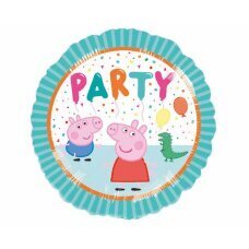 Folijas balons 18 collu CIR - Peppa Pig ballīte cena un informācija | Baloni | 220.lv