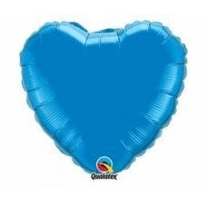 Folijas balons 18 collu QL HRT - Blue Heart cena un informācija | Baloni | 220.lv