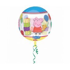 Folijas balons ORBZ - Peppa pig, caurspīdīgs, iepakots, 38 x 40 cm cena un informācija | Baloni | 220.lv