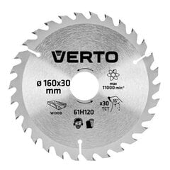 Dimanta disks Verto, 160x20 mm, 30Z cena un informācija | Dārza tehnikas rezerves daļas | 220.lv