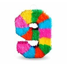 Pinata cipars 9, izmērs 50x35x7,5 cm cena un informācija | Svētku dekorācijas | 220.lv