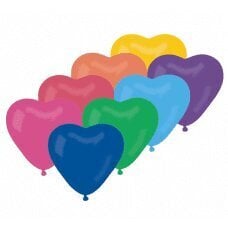 Воздушный шар CR пастель &amp;quot;Сердце без надпечатки, разноцветный, 50 шт. цена и информация | Шары | 220.lv