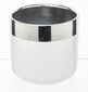 Keramikas puķu pods, apaļš, balts/sudraba, 11.5 x 11 (A) cm цена и информация | Puķu podi | 220.lv