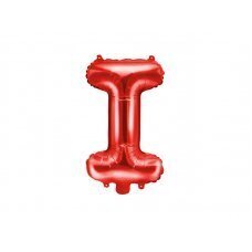 Folijas balons burts I, sarkans, 35 cm cena un informācija | Baloni | 220.lv