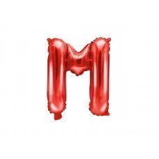 Folijas balons burts M, sarkans, 35 cm cena un informācija | Baloni | 220.lv