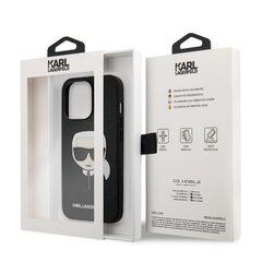 KLHCP13XSAKHBK Karl Lagerfeld PU Saffiano Karl Head Case for iPhone 13 Pro Max Black цена и информация | Чехлы для телефонов | 220.lv