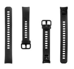 Tactical 438 Silicone Band for Honor Band 4|5 Black cena un informācija | Viedpulksteņu un viedo aproču aksesuāri | 220.lv