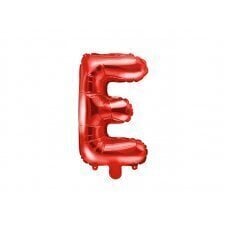 Folijas balons burts E, sarkans, 35 cm cena un informācija | Baloni | 220.lv