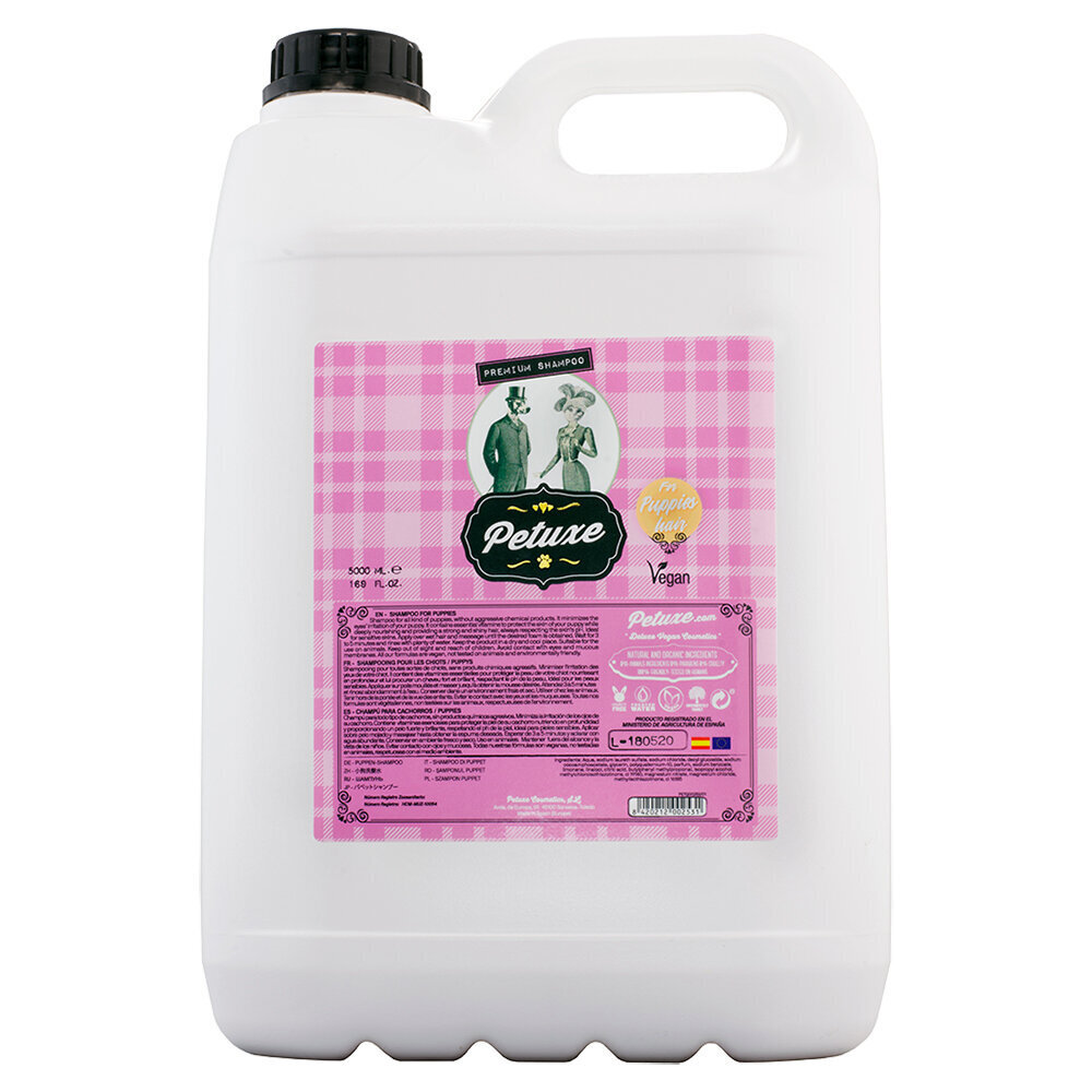 Petuxe šampūns For Puppies Coat, 5 l цена и информация | Kosmētiskie līdzekļi dzīvniekiem | 220.lv