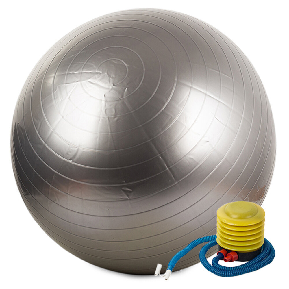 Vingrošanas bumba + pumpis 65cm rehabilitācija cena un informācija | Vingrošanas bumbas | 220.lv