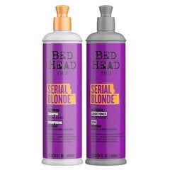 Atjaunojošs sudraba šampūnu komplekts, TIGI Bed Head Serial Blonde, 2x400 ml цена и информация | Шампуни | 220.lv