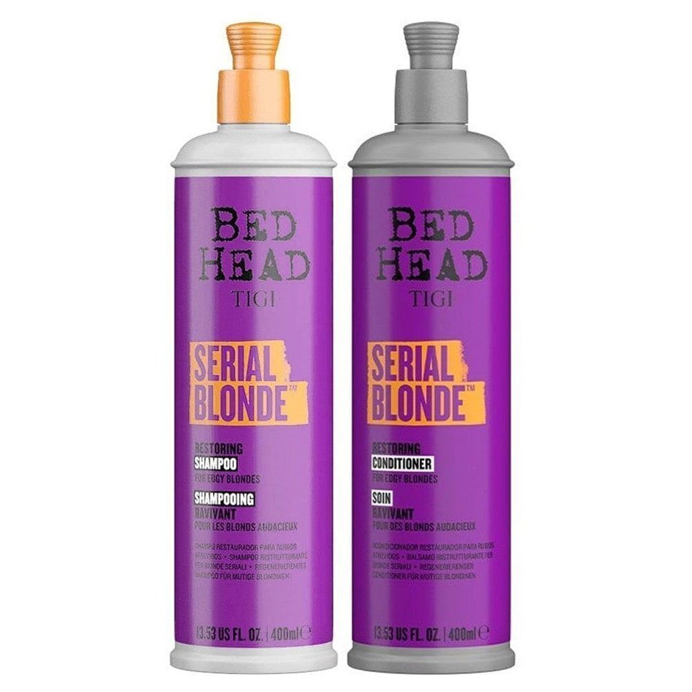 Atjaunojošs sudraba šampūnu komplekts, TIGI Bed Head Serial Blonde, 2x400 ml cena un informācija | Šampūni | 220.lv