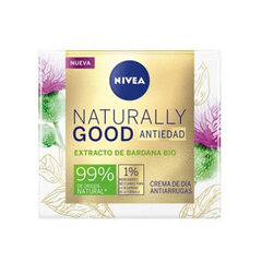 Крем от морщин Naturally Good Nivea (50 мл) цена и информация | Наносите на чистую кожу лица. Подержите около 10-15 минут и смойте водой. | 220.lv