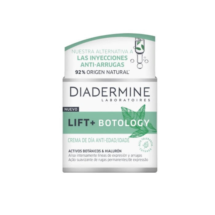 Sejas krēms Diadermine Lift + Botology (50 ml) cena un informācija | Sejas krēmi | 220.lv