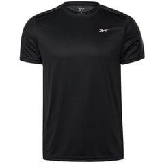 Sporta T-krekls vīriešiem Reebok Workout Ready Short Sleeve Tech Tee M GL3182, melns цена и информация | Мужская спортивная одежда | 220.lv