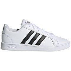 Спортивная обувь для мальчиков Adidas Grand Court K, белая EF0103 цена и информация | Детская спортивная обувь | 220.lv