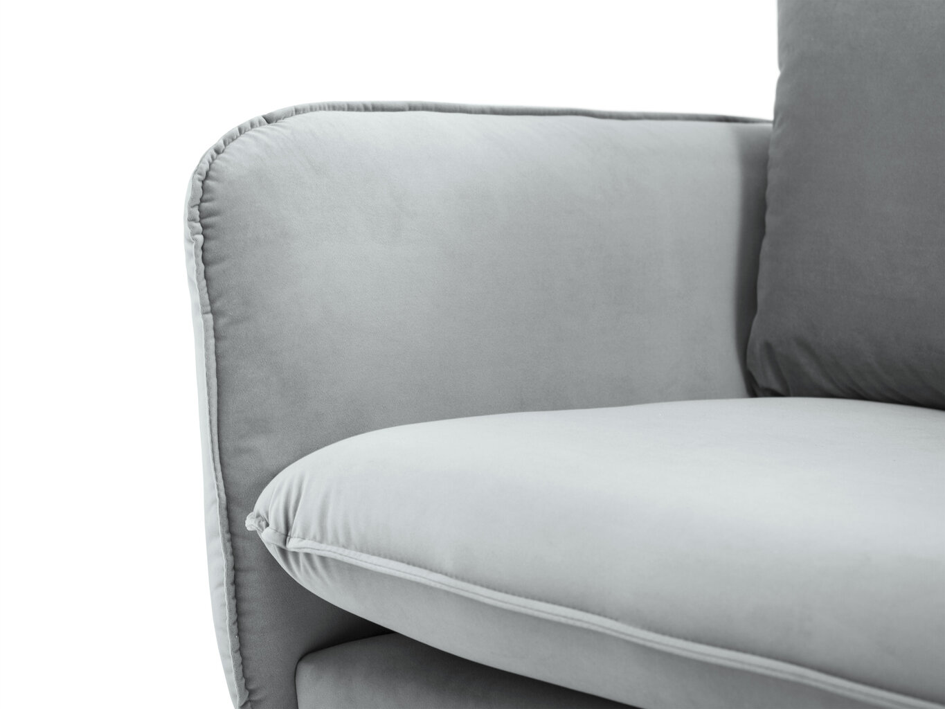 Mīksto mēbeļu komplekts Cosmopolitan Design Florence, gaiši pelēks cena un informācija | Dīvānu komplekti | 220.lv