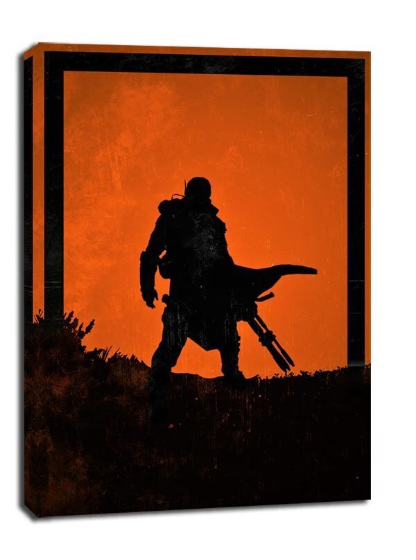 Dawn of Heroes - Lone Wanderer, Fallout - audekla glezna 40x50 cm цена и информация | Gleznas | 220.lv