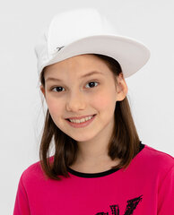 Balta cepure meitenēm Gulliver, 54*56 cm цена и информация | Шапки, перчатки, шарфы для девочек | 220.lv