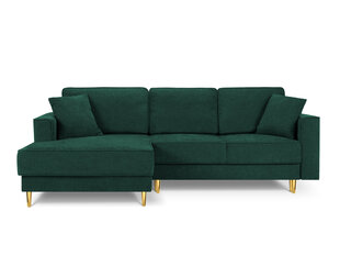 Stūra dīvāns Cosmopolitan Design Fano, zaļas/zeltainas krāsas cena un informācija | Stūra dīvāni | 220.lv