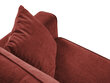 Stūra dīvāns Cosmopolitan Design Fano, sarkans/melns cena un informācija | Stūra dīvāni | 220.lv