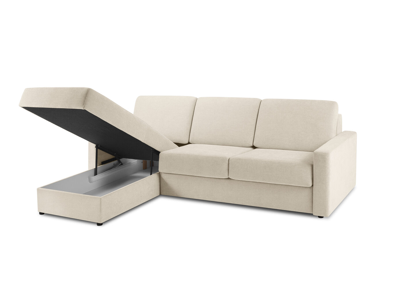Stūra dīvāns Windsor&Co Portia S, smilškrāsas cena un informācija | Stūra dīvāni | 220.lv
