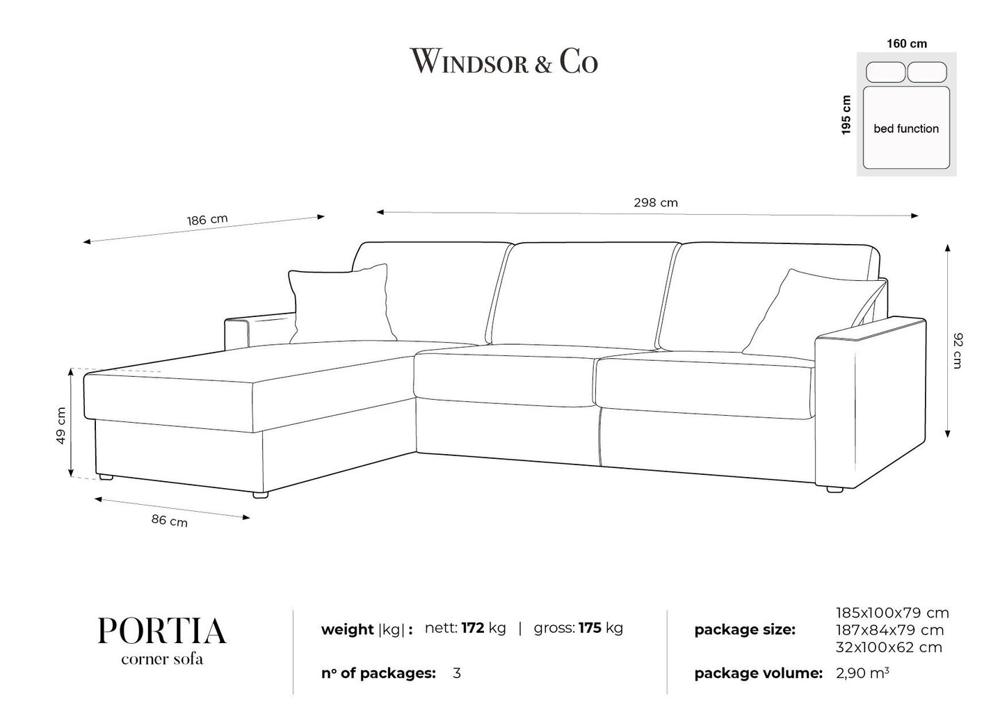 Stūra dīvāns Windsor&Co Portia L, dzeltens cena un informācija | Stūra dīvāni | 220.lv