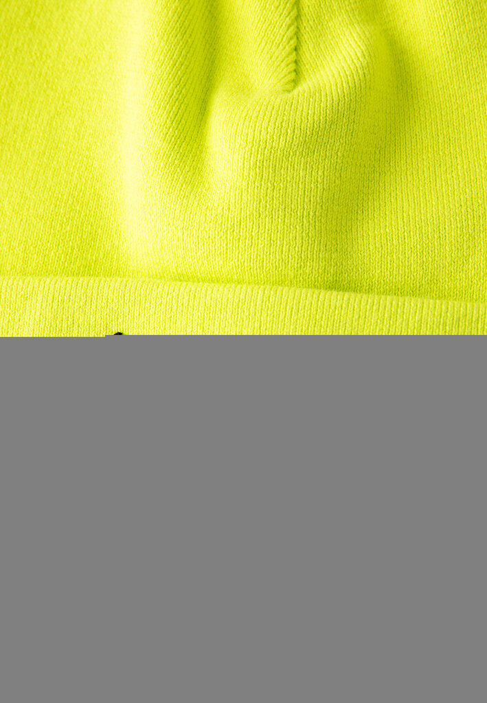 Dzeltena, adīta cepure ar uzrakstu zēniem Gulliver, 50 cm цена и информация | Cepures, cimdi, šalles zēniem | 220.lv