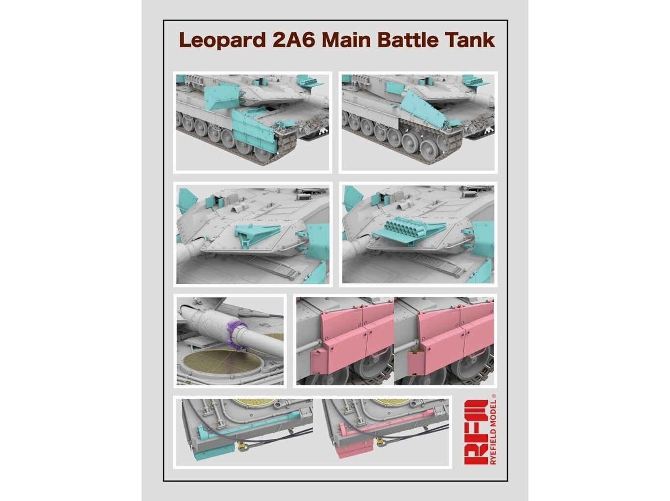 Rye Field Model - Leopard 2A6 Main Battle Tank, 1/35, RFM-5065 цена и информация | Konstruktori | 220.lv