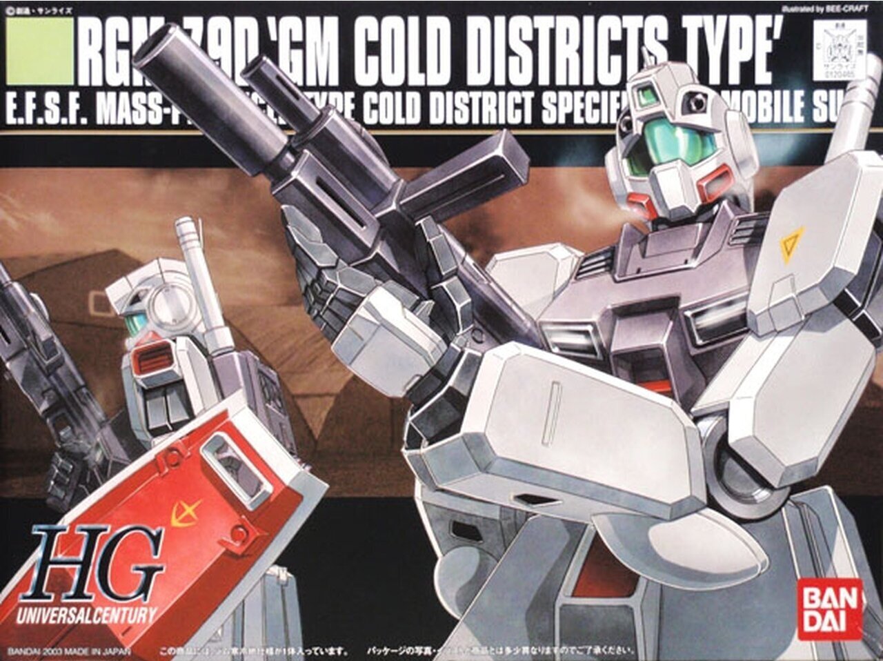 Bandai - HGUC RGM-79D GM Cold Districts Type, 1/144, 58260 cena un informācija | Konstruktori | 220.lv