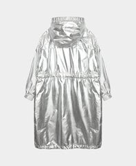 Pelēks mētelis ar kapuci meitenēm Gulliver, 134*68*60 cm цена и информация | Куртки, пальто для девочек | 220.lv