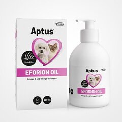 Aptus добавка для собак и кошек Eforion Oil, 200 мл цена и информация | Витамины, пищевые добавки, анти-паразит продукты для собак | 220.lv