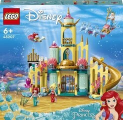 43207 LEGO® | Disney Princess Arielas zemūdens pils cena un informācija | Konstruktori | 220.lv