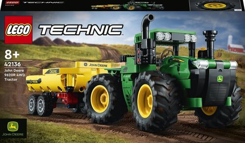 Трактор 42136 LEGO® Technic John Deere 9620R 4WD  цена и информация | Конструкторы и кубики | 220.lv