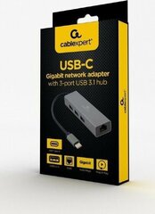 Gembird USB C адаптер цена и информация | Адаптеры и USB разветвители | 220.lv