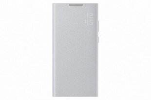 NS908PJE Смарт чехол с LED экраном для Samsung Galaxy S22 Ultra Light Gray (светло-серый) цена и информация | Чехлы для телефонов | 220.lv