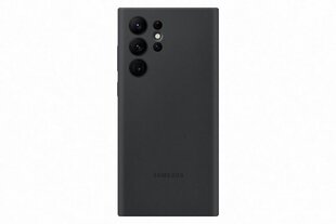 PS908TBE Silikona vāciņš piemērots Samsung Galaxy S22 Ultra Black цена и информация | Чехлы для телефонов | 220.lv
