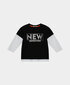 Melns krekls ar garām piedurknēm zēniem Gulliver, 74*48 cm cena un informācija | Zēnu krekli | 220.lv