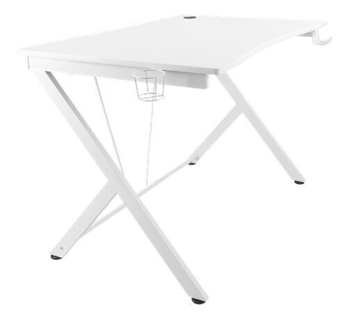 Spēļu galds Deltaco Gaming WT85, balts cena un informācija | Datorgaldi, rakstāmgaldi, biroja galdi | 220.lv