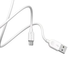 BOROFONE LinkJet BX14 USB kabelis uz Micro USB (balts) cena un informācija | Savienotājkabeļi | 220.lv