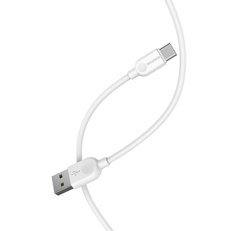BOROFONE LinkJet BX14 USB kabelis uz Type-C (balts) цена и информация | Savienotājkabeļi | 220.lv