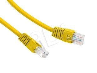Gembird PP12-0.5M/Y Yellow Patch cord cat 5E molded strain relief 50u" plugs, 0.5 м цена и информация | Кабели и провода | 220.lv
