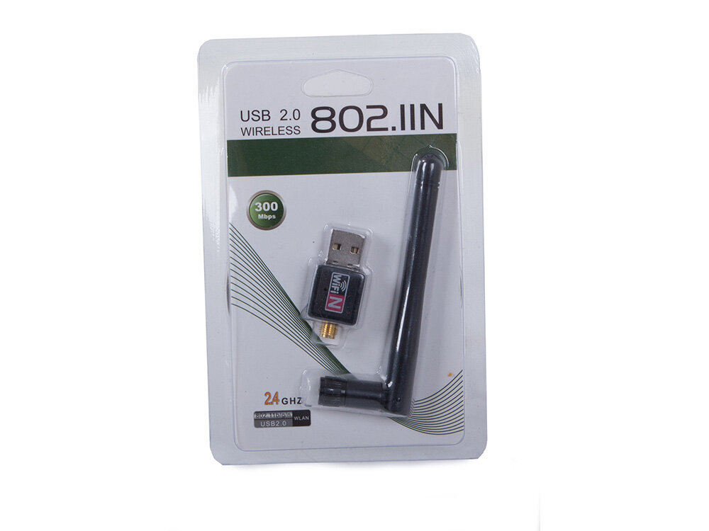 USB — Wifi adapteris ar 300 mbps antenu cena un informācija | Adapteri un USB centrmezgli | 220.lv