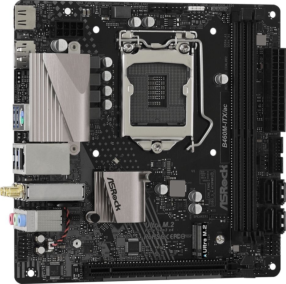 ASRock B460M-ITX/ac cena un informācija | Mātesplates | 220.lv