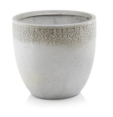 Keramikas puķu pods Ecolite 36 x 31(A) cm, pelēks cena un informācija | Puķu podi | 220.lv