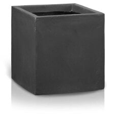 Керамический вазон Ecolite, квадратный, темно-серый, 25 x 25(В) см цена и информация | Вазоны | 220.lv