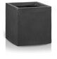 Keramikas puķu pods Ecolite, kvadrātveida, 25 x 25(A) cm, tumši pelēks cena un informācija | Puķu podi | 220.lv